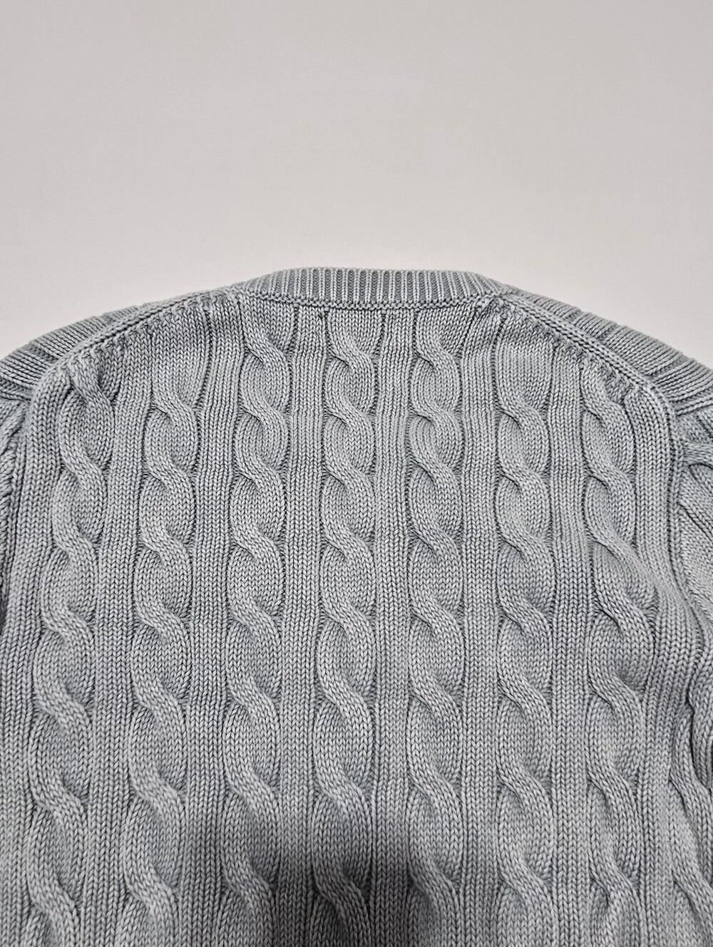 Polo Ralph Lauren Cable-Knit Cotton Crewneck Cardigan M - Picture 11 of 14